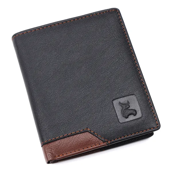 Black-Brown_Leather_Bi-Fold_Wallet_For_Men