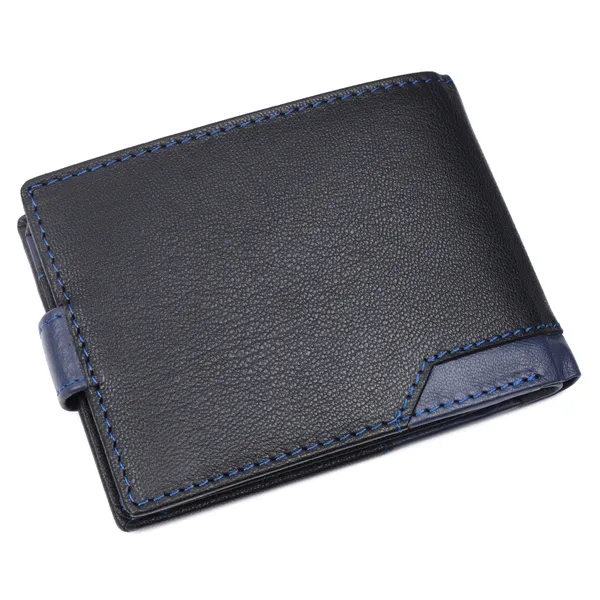 Black-Blue_Leather_Bifold_Wallet_for_Men