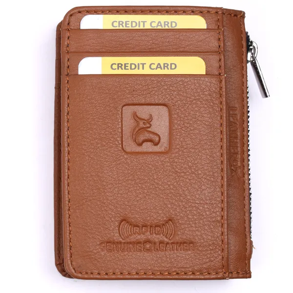 Tan_Leather_Card_Holder_Wallet_for_Unisex
