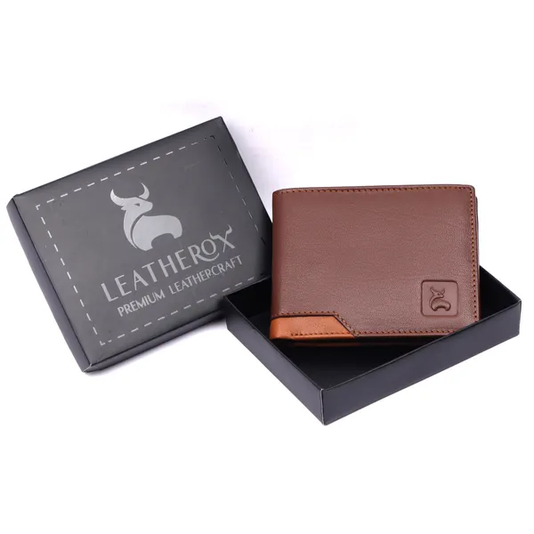 Brown-Tan_Leather_Bi-Fold_Wallet_for_Men