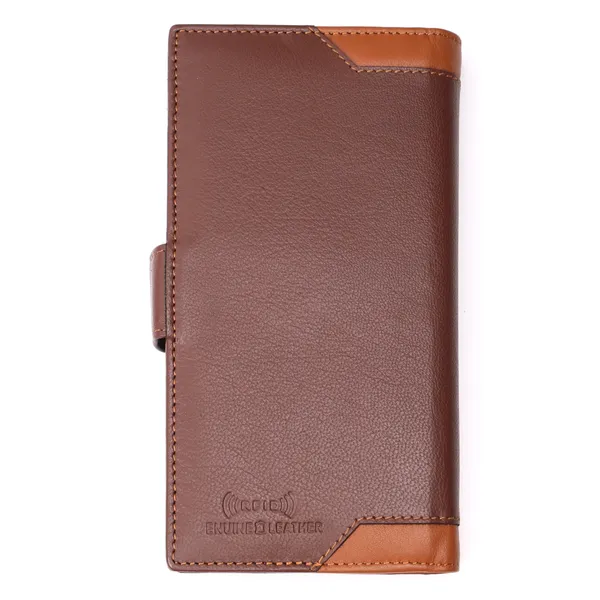 Brown-Tan__Leather_Long_Wallet_for_Women