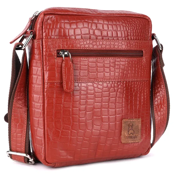 Tan_Textured_Crossbody_Sling_Bag_for_Men