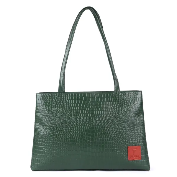 Green_Textured_Shoulder_bag_for_Women