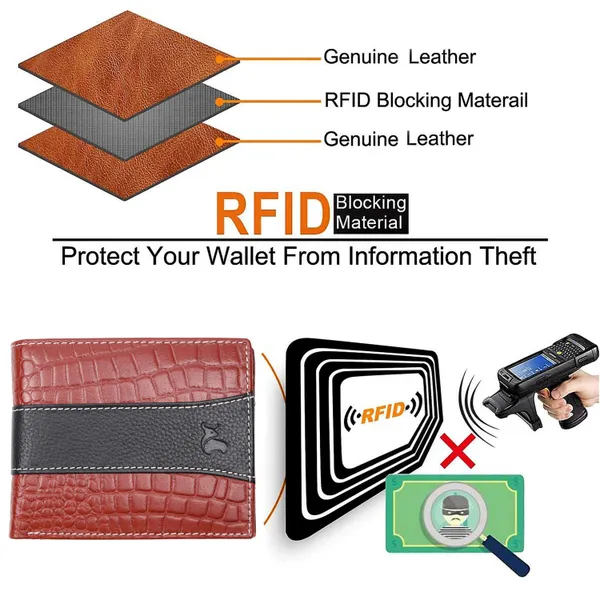 Black-Tan_Textured_Bi-Fold_Wallet_for_Men