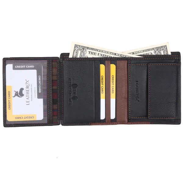 Black-Brown_Leather_Bi-Fold_Wallet_For_Men