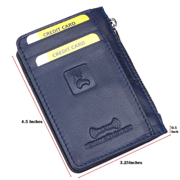 Blue_Textured_Card_Holder_Wallet_for_Unisex
