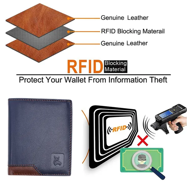 Blue-Brown_Genuine_Leather_RFID_Blocking_Bi-Fold_Wallet_For_Men