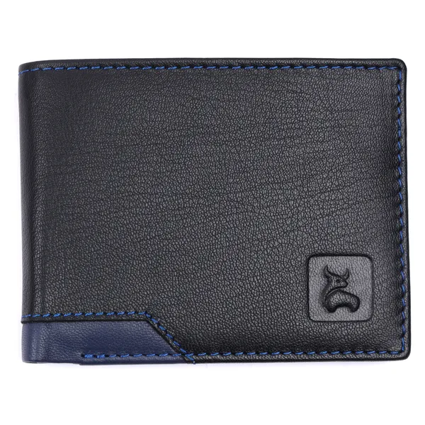 Black-Blue_Leather_Bi-Fold_Wallet_for_Men