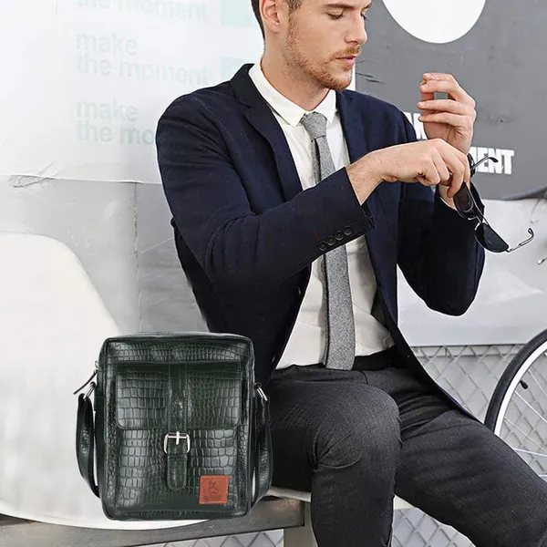 Olive_Green_Textured_Crossbody_Sling_Bag_for_Men