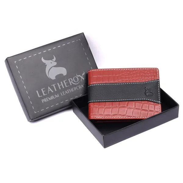 Black-Tan_Textured_Bi-Fold_Wallet_for_Men