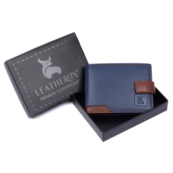 Blue-Brown_Leather_Bifold_Wallet_for_Men