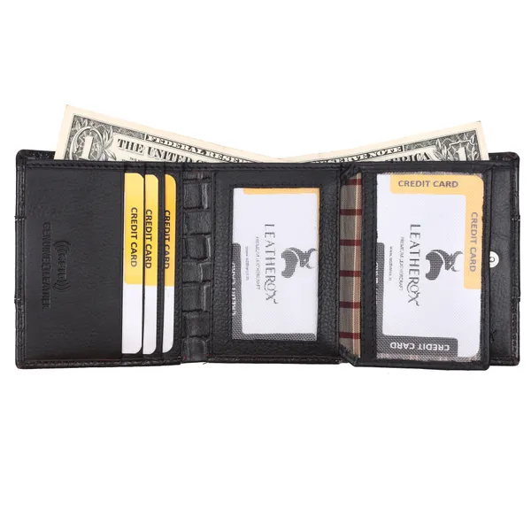 Black-Black_Textured_Leather_Bifold_Wallet_for_Men