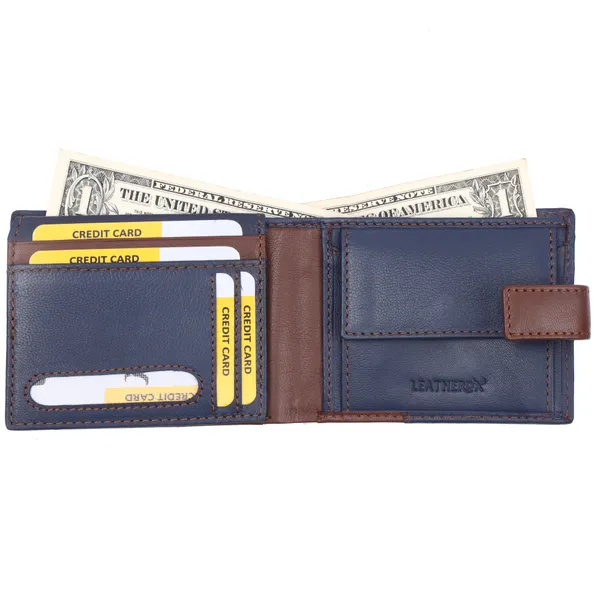 Blue-Brown_Leather_Bifold_Wallet_for_Men