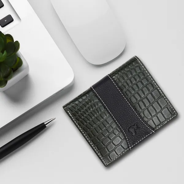 Black-Green_Leather_RFID_Bifold_Wallet_for_Men