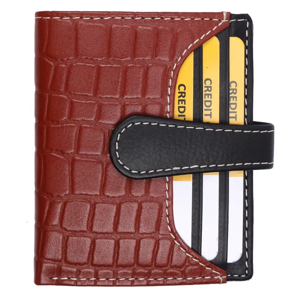 Black-Tan_Textured_Bifold_Wallet_for_Unisex