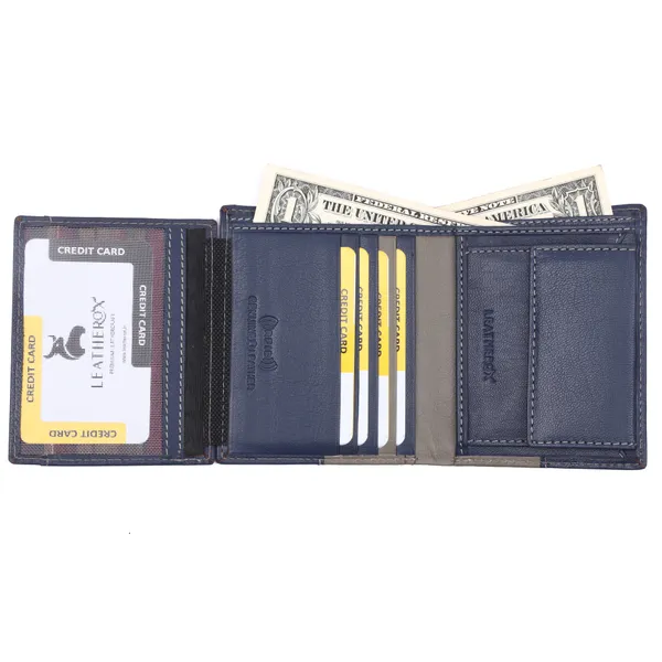 Blue-Grey_Leather_Bi-Fold_Wallet_for_Men