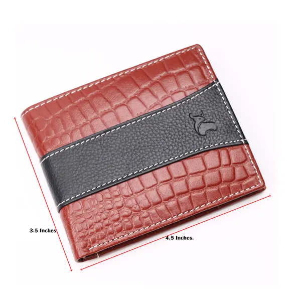 Black-Tan_Textured_Bi-Fold_Wallet_for_Men
