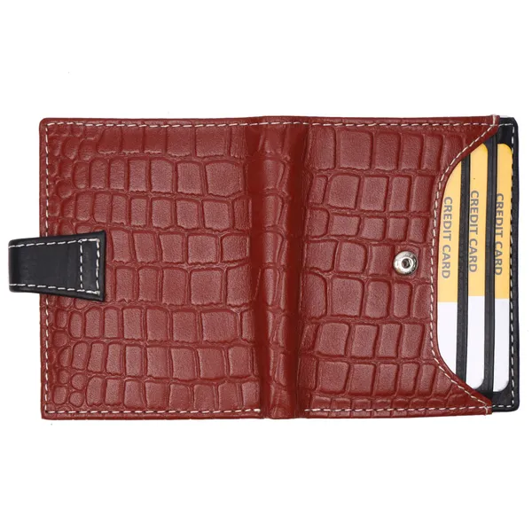 Black-Tan_Textured_Bifold_Wallet_for_Unisex