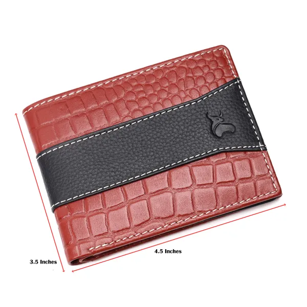 Black-Tan_Textured_Bi-Fold_Wallet_for_Men