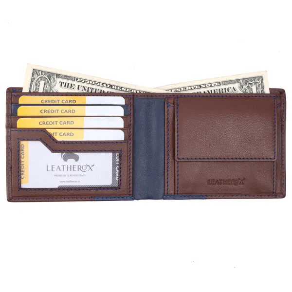 Brown-Blue_Leather_Bifold_Wallet_for_Men