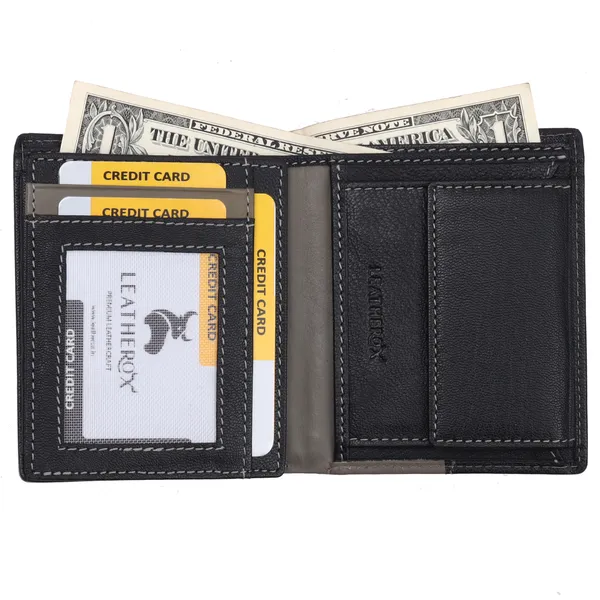 Black-Grey_Leather_Bifold_Wallet_for_Men