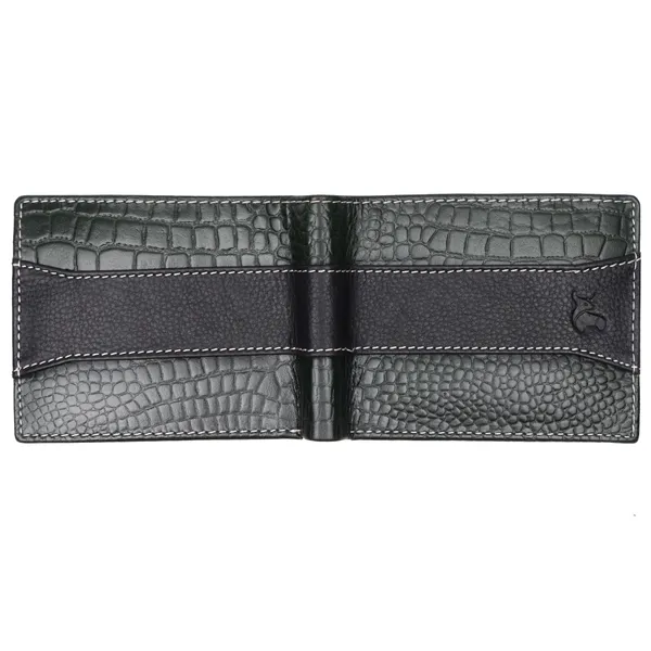 Black-Green_Textured_Bifold_Wallet_for_Men