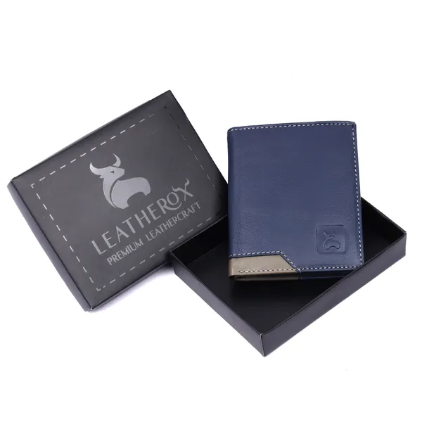 Blue-Grey_Leather_Bi-Fold_Wallet_for_Men