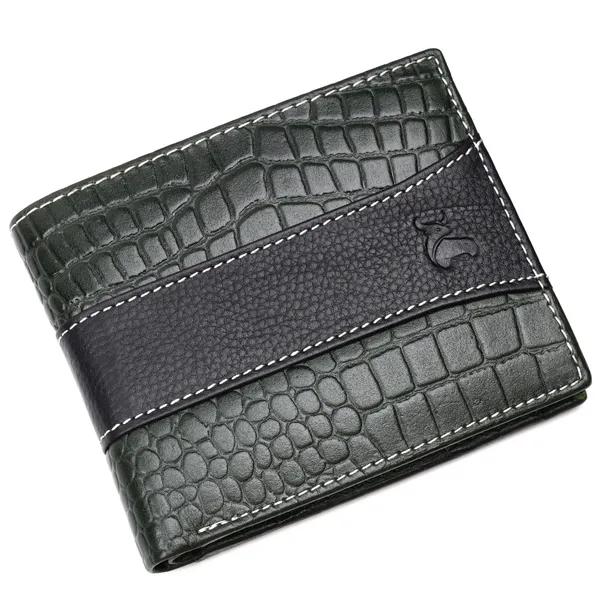 Black-Green_Leather_Bifold_Wallet_for_Men
