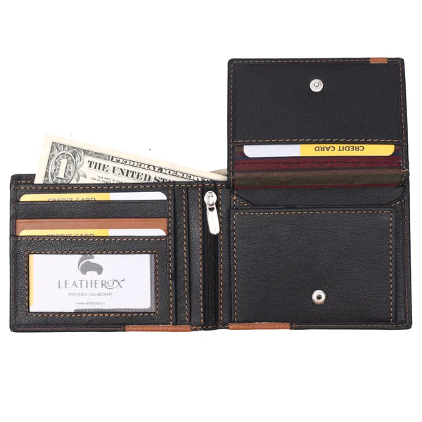 Black-Tan_Leather_Bi-Fold_Wallet_for_Men
