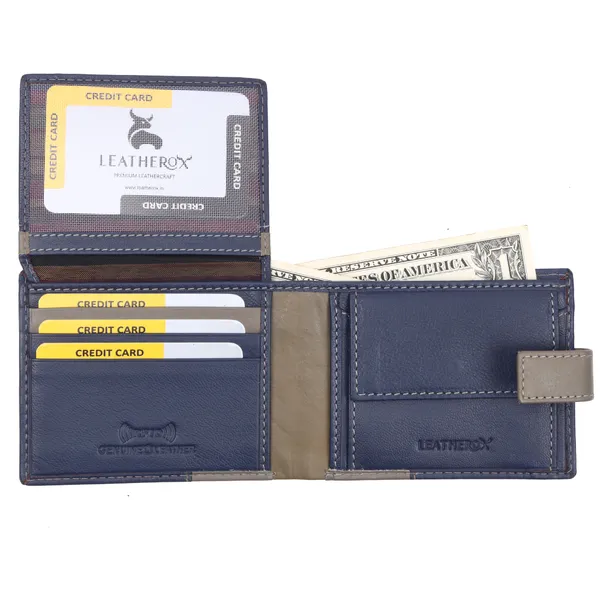 Blue-Grey_Leather_Bi-Fold_Wallet_for_Men