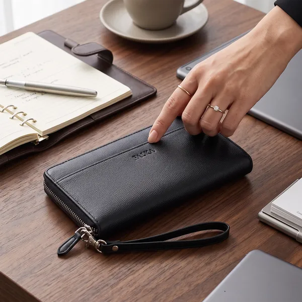 Tan_Suffiano_Leather_Long_Zip_Wallet_for_Women