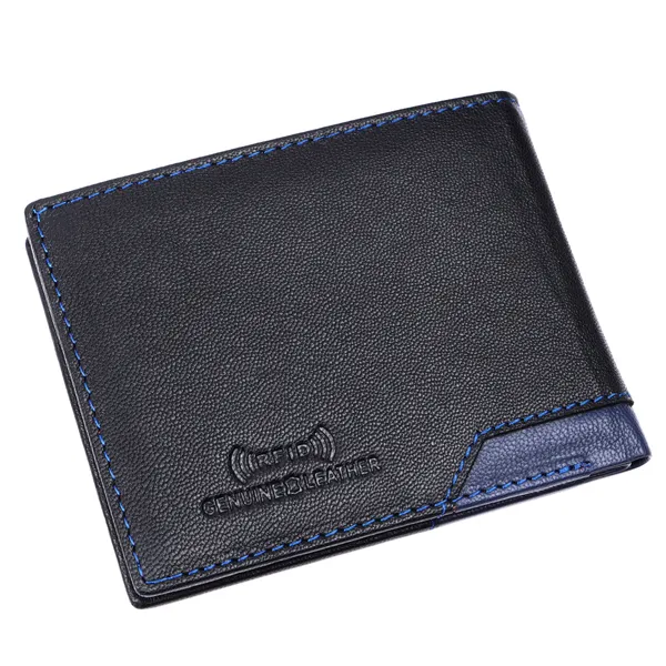 Black-Blue_Leather_Bifold_Wallet_for_Men