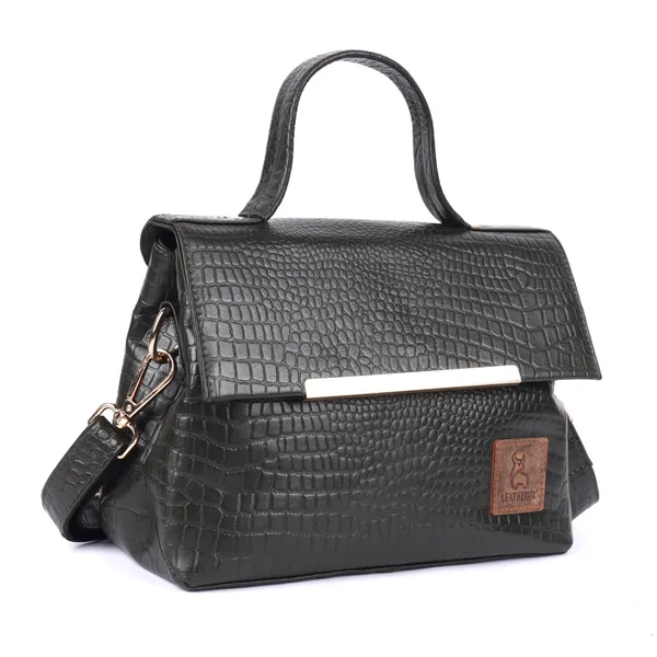 Green_Leather_Structured_Handbag_for_Women