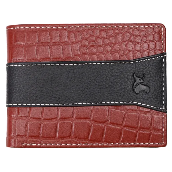 Black-Tan_Textured_Bi-Fold_Wallet_for_Men