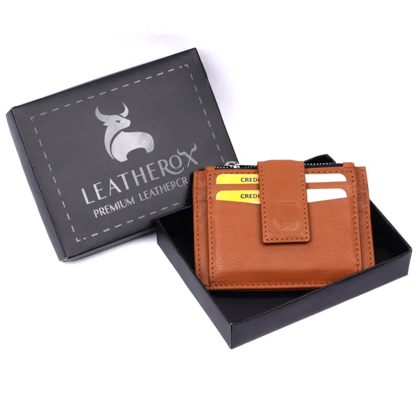 Tan_Leather_Card_Holder_Wallet_for_Unisex