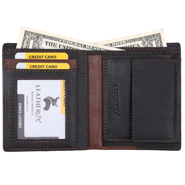 Black-Brown_Leather_Bi-Fold_Wallet_For_Men