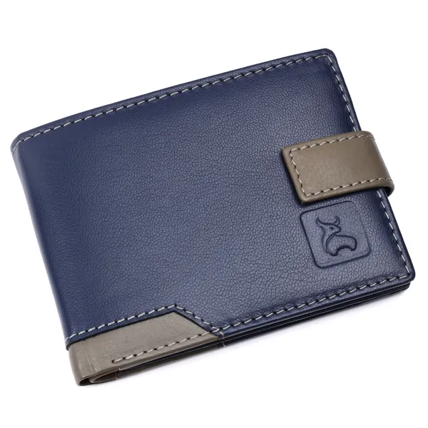 Blue-Grey_Leather_Bi-Fold_Wallet_for_Men