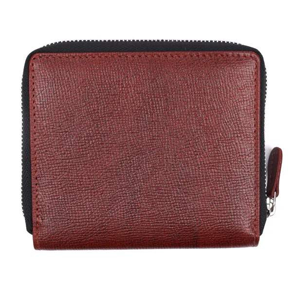 Wine_Brown_Suffiano_Leather_Zip_Wallet