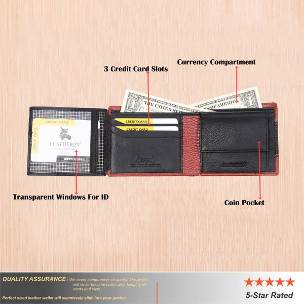 Black-Tan_Textured_Bi-Fold_Wallet_for_Men