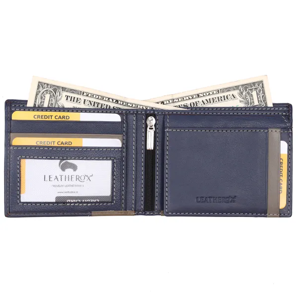 Blue-Grey_Leather_Bifold_Wallet_for_Men