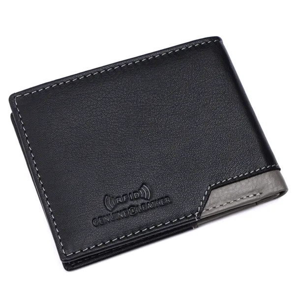 Black-Grey_Leather_Bi-Fold_Wallet_for_Men