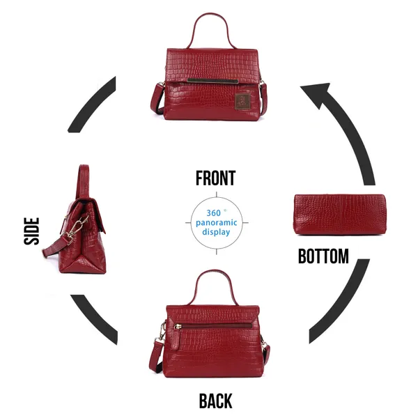 Red_Textured_Structured_Handbag_for_Women