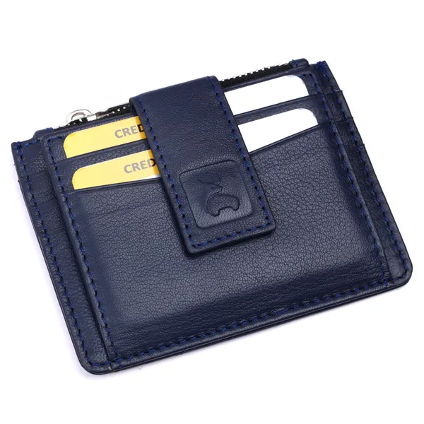 Blue_Leather_Card_Holder_Wallet_for_Unisex