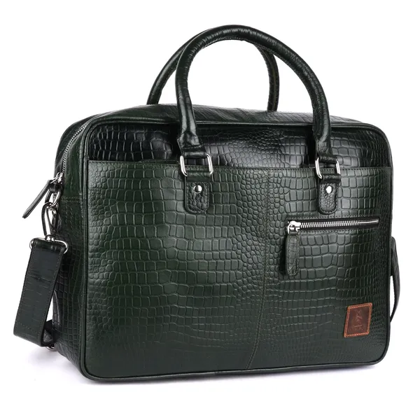 Olive_Green_Textured_Laptop_Briefcase_for_Men