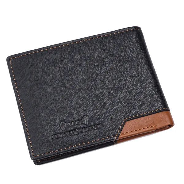 Black-Tan_Textured_Bifold_Wallet_for_Men