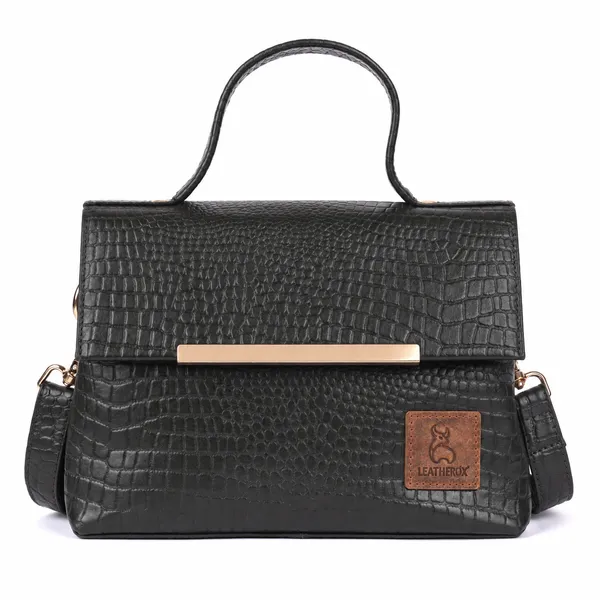 Green_Leather_Structured_Handbag_for_Women