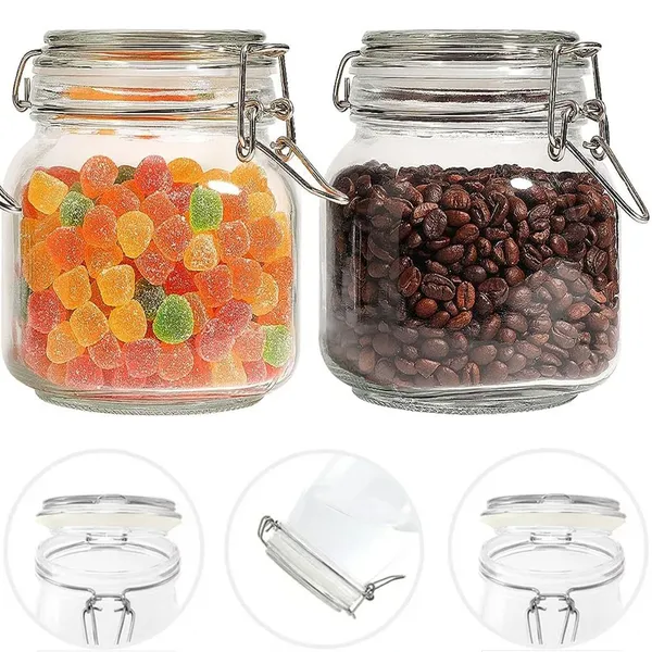 Glass_Food_Storage_Jar_With_Airtight_Clamp_Lid
