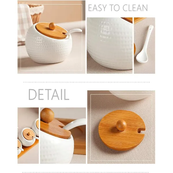 Porcelain_Condiment_Jar_With_Bamboo_Lid_And_Wooden_Tray