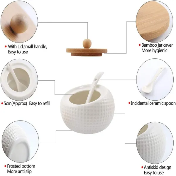 Porcelain_Condiment_Jar_With_Bamboo_Lid_And_Wooden_Tray