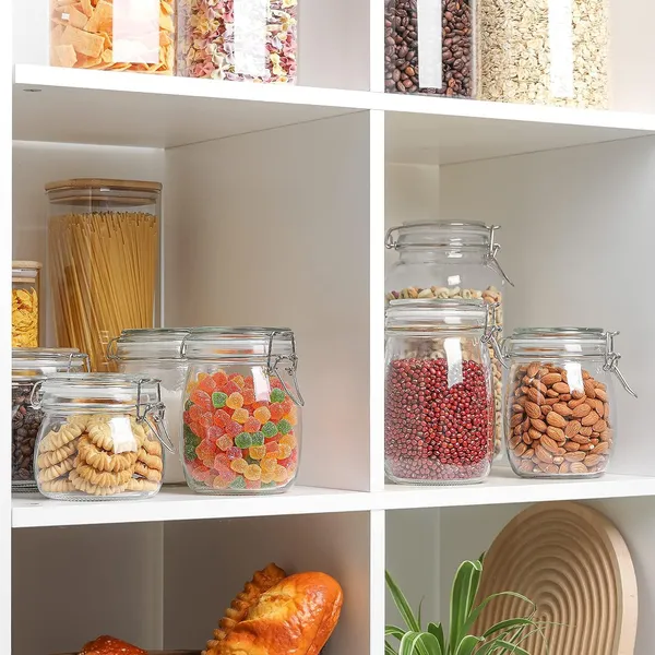 Glass_Kitchen_Storage_Canister_With_Hinged_Lid